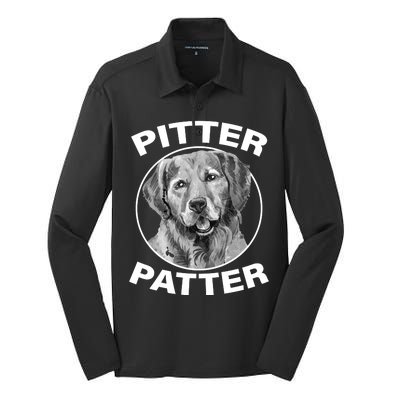 Funny Pitter-Patter Arch Silk Touch Performance Long Sleeve Polo