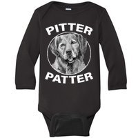 Funny Pitter-Patter Arch Baby Long Sleeve Bodysuit