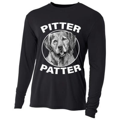 Funny Pitter-Patter Arch Cooling Performance Long Sleeve Crew