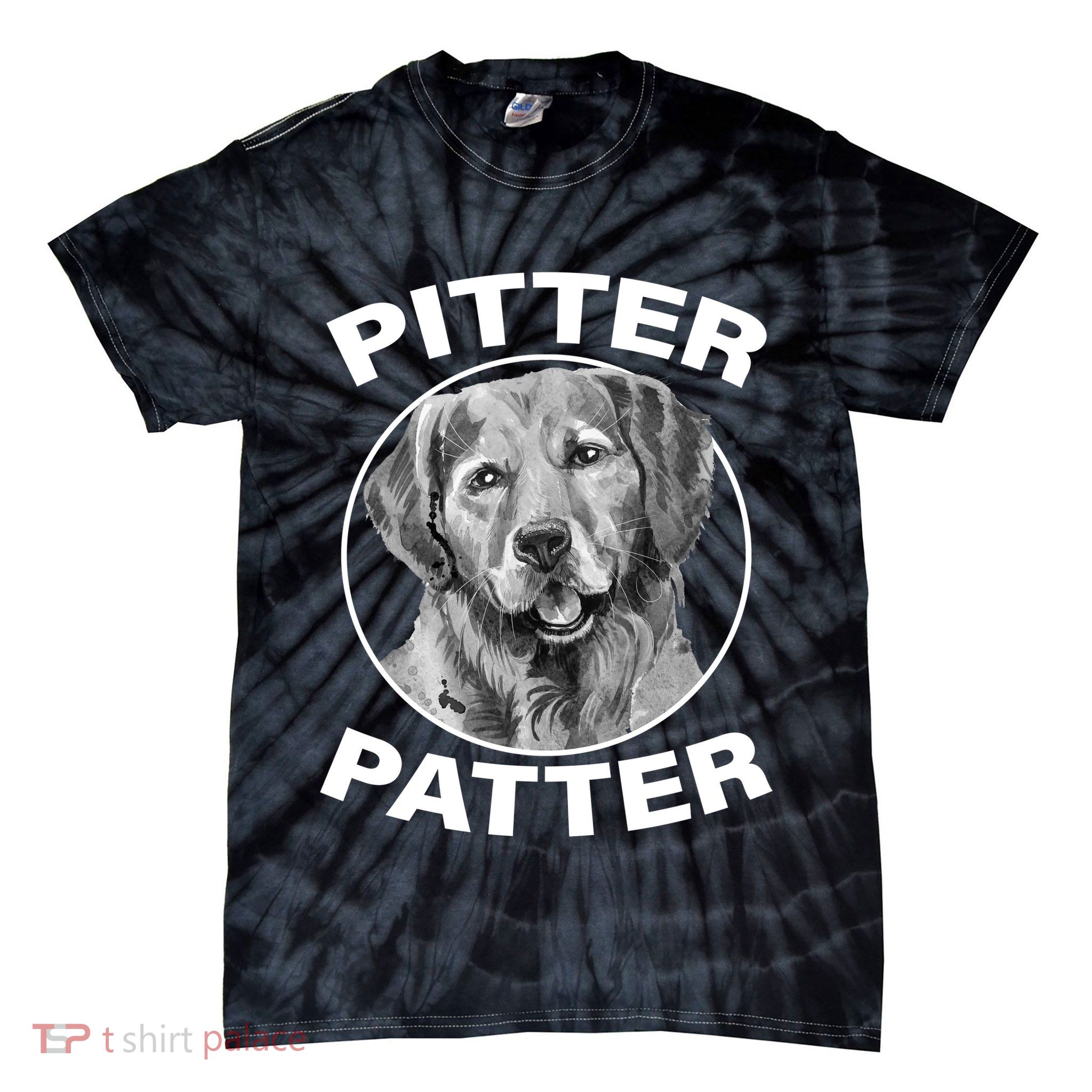 Funny Pitter-Patter Arch Tie-Dye T-Shirt