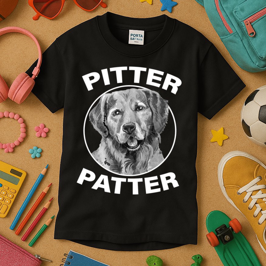 Funny Pitter-Patter Arch Kids T-Shirt