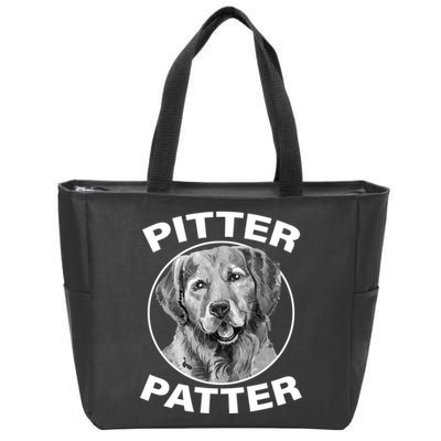 Funny Pitter-Patter Arch Zip Tote Bag