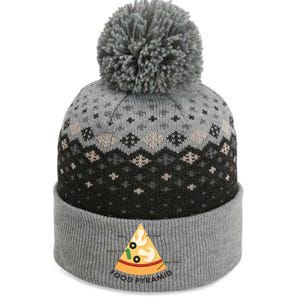 Funny Pizza Food Pyramid The Baniff Cuffed Pom Beanie