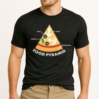 Funny Pizza Food Pyramid Cooling Performance Crew T-Shirt