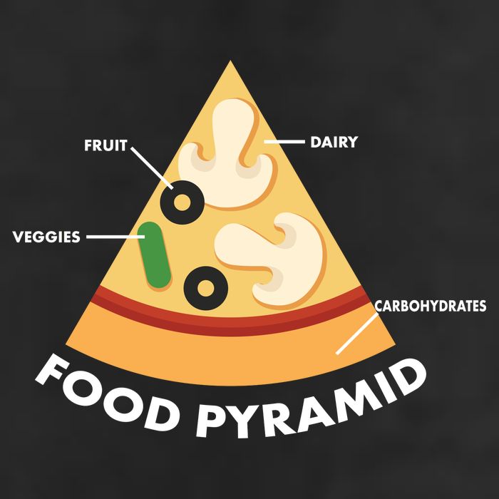 Funny Pizza Food Pyramid Adult Drive Performance Visor
