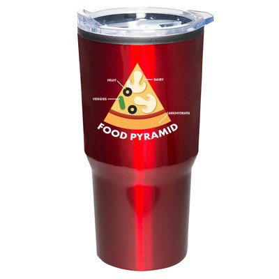 Funny Pizza Food Pyramid Tumbler