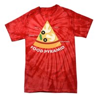 Funny Pizza Food Pyramid Tie-Dye T-Shirt