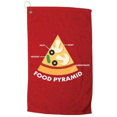 Funny Pizza Food Pyramid Golf Towel