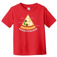 Funny Pizza Food Pyramid Toddler T-Shirt