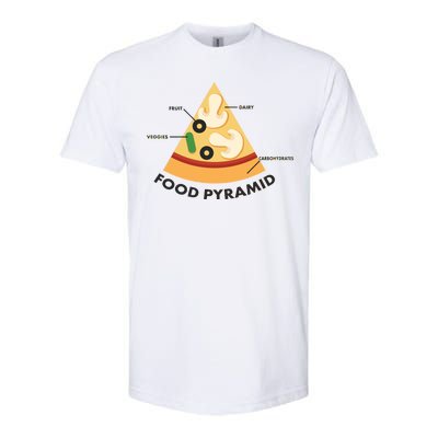 Funny Pizza Food Pyramid Softstyle® CVC T-Shirt