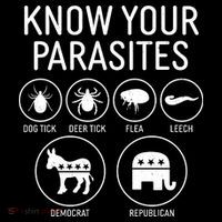 Funny Political Meme Know Your Parasites Flatbill Hat