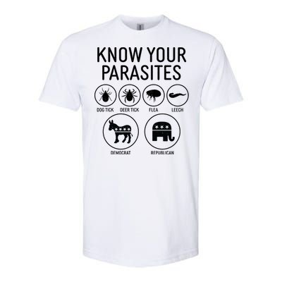 Funny Political Meme Know Your Parasites Softstyle® CVC T-Shirt