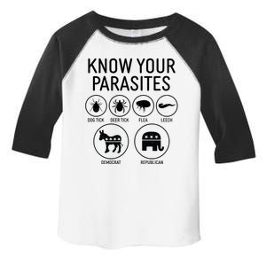 Funny Political Meme Know Your Parasites Toddler Fine Jersey T-Shirt