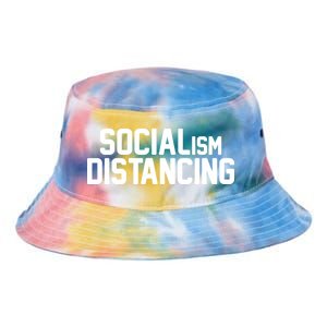 Funny Political Socialism Distancing  Tie Dye Newport Bucket Hat