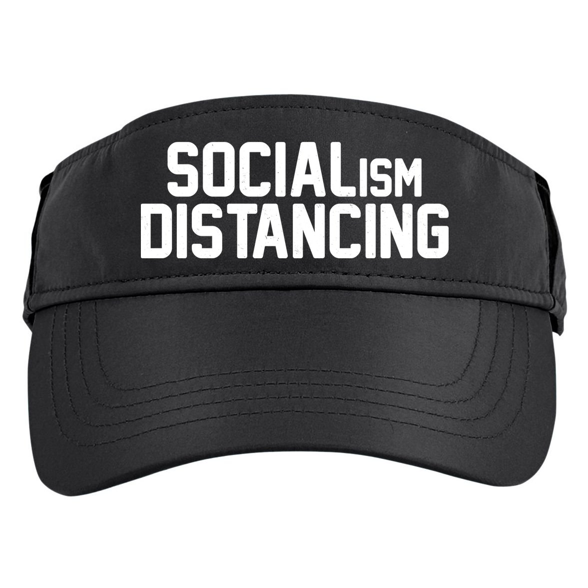 Funny Political Socialism Distancing  Adult Drive Performance Visor