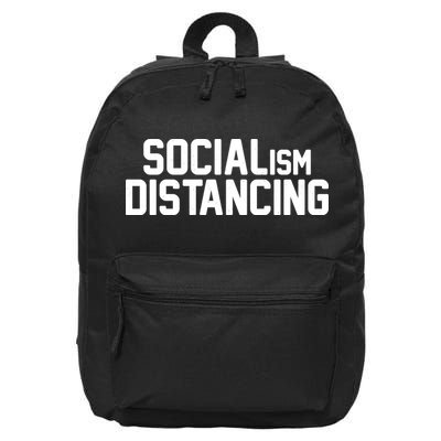 Funny Political Socialism Distancing  16 in Basic Backpack