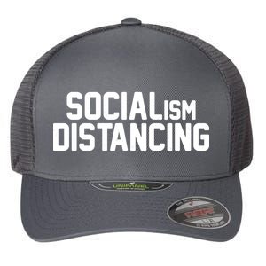 Funny Political Socialism Distancing  Flexfit Unipanel Trucker Cap