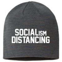 Funny Political Socialism Distancing  Sustainable Beanie