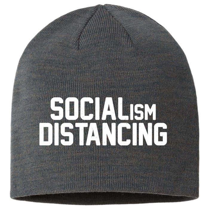 Funny Political Socialism Distancing  Sustainable Beanie