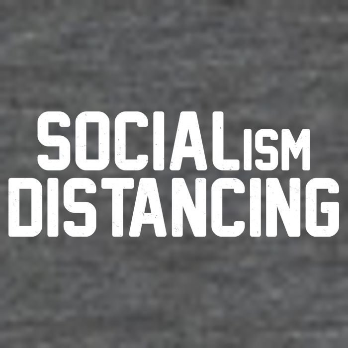 Funny Political Socialism Distancing  Premium T-Shirt