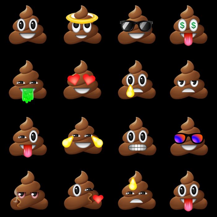 Funny Poop Emoji's Smiley Flexfit Unipanel Trucker Cap