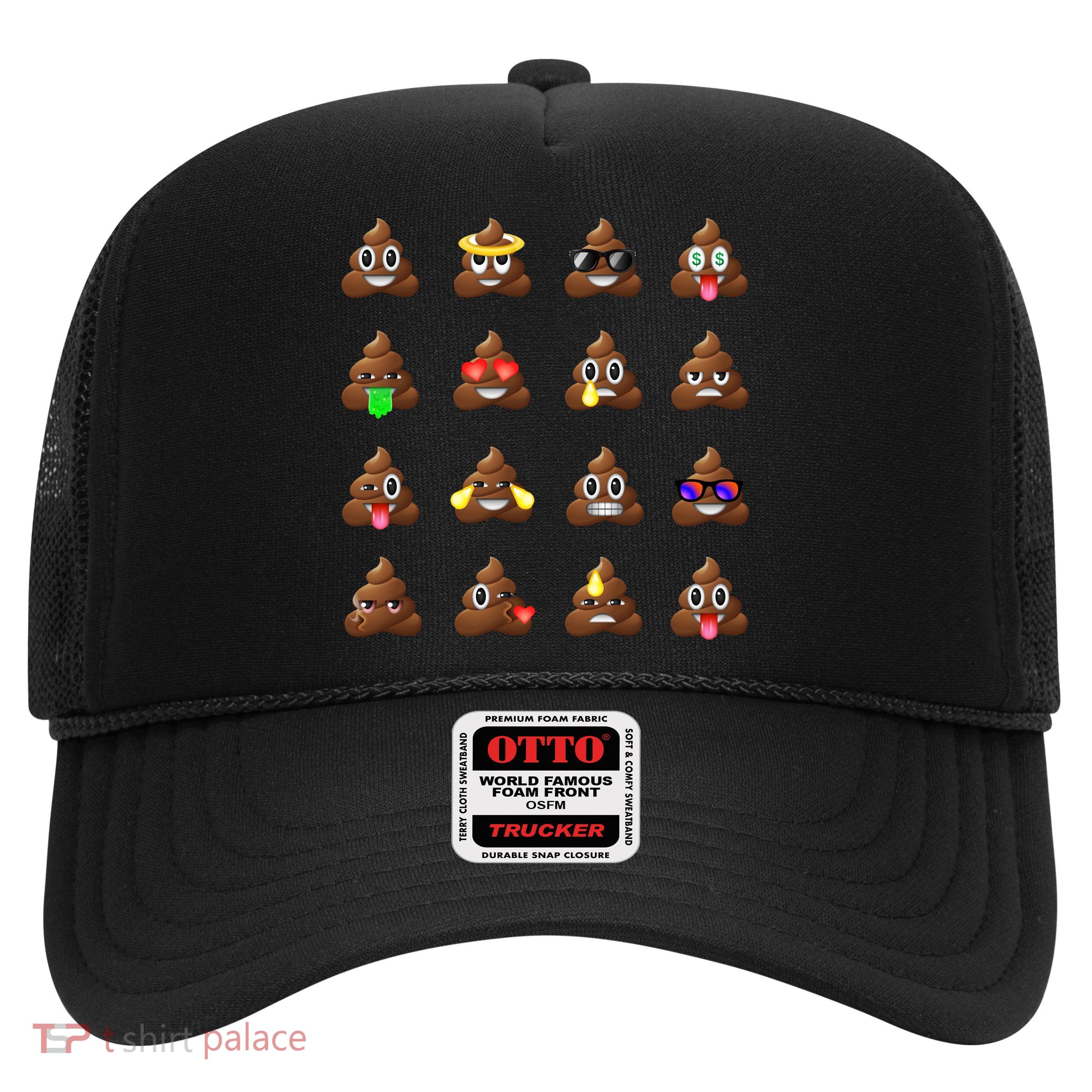 Funny Poop Emoji's Smiley Trucker Hat