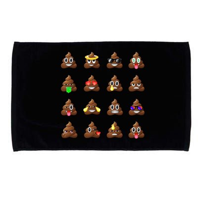 Funny Poop Emoji's Smiley Microfiber Hand Towel