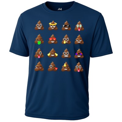 Funny Poop Emoji's Smiley Performance Shirt
