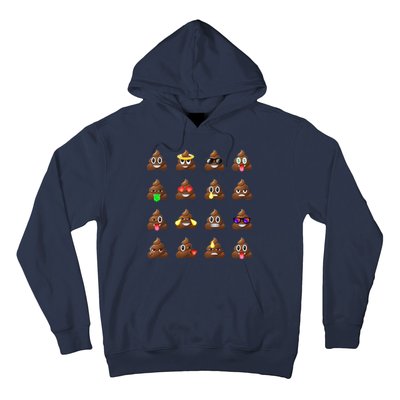 Funny Poop Emoji's Smiley Hoodie