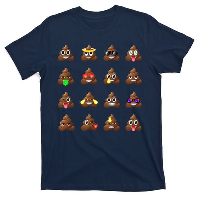 Funny Poop Emoji's Smiley T-Shirt