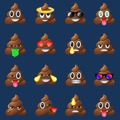Funny Poop Emoji's Smiley T-Shirt
