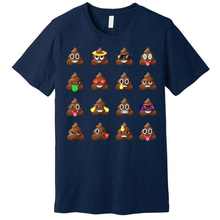 Funny Poop Emoji's Smiley Premium T-Shirt