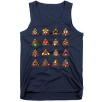 Funny Poop Emoji's Smiley Tank Top