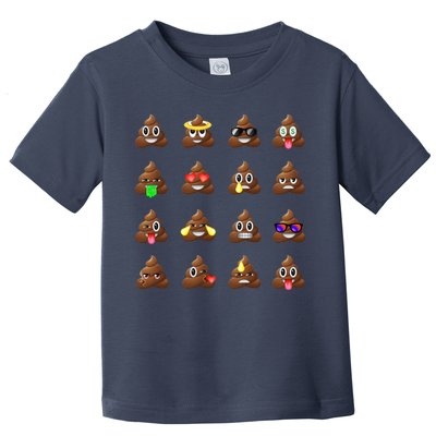 Funny Poop Emoji's Smiley Toddler T-Shirt