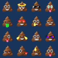 Funny Poop Emoji's Smiley Visor