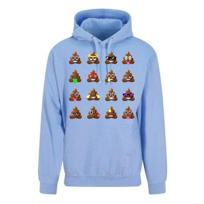 Funny Poop Emoji's Smiley Unisex Surf Hoodie