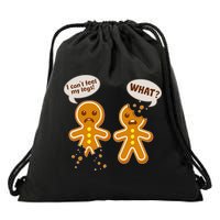 Funny Poor Gingerbread Christmas Cookies Drawstring Bag