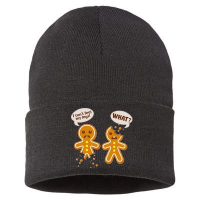 Funny Poor Gingerbread Christmas Cookies Sustainable Knit Beanie