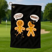 Funny Poor Gingerbread Christmas Cookies Golf Towel