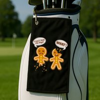 Funny Poor Gingerbread Christmas Cookies Golf Towel