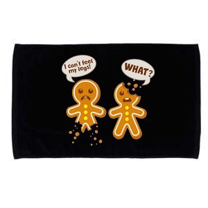 Funny Poor Gingerbread Christmas Cookies Microfiber Hand Towel