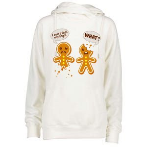 Funny Poor Gingerbread Christmas Cookies Womens Funnel Neck Pullover Hood