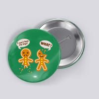 Funny Poor Gingerbread Christmas Cookies Button