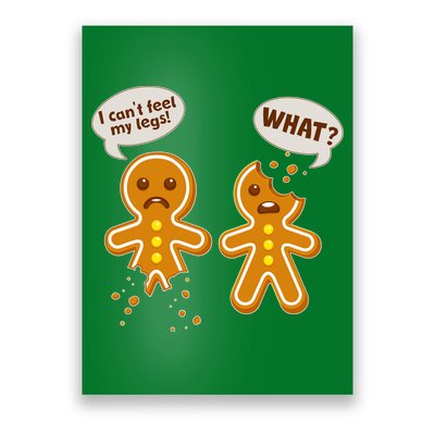 Funny Poor Gingerbread Christmas Cookies Poster