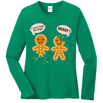Funny Poor Gingerbread Christmas Cookies Ladies Long Sleeve Shirt