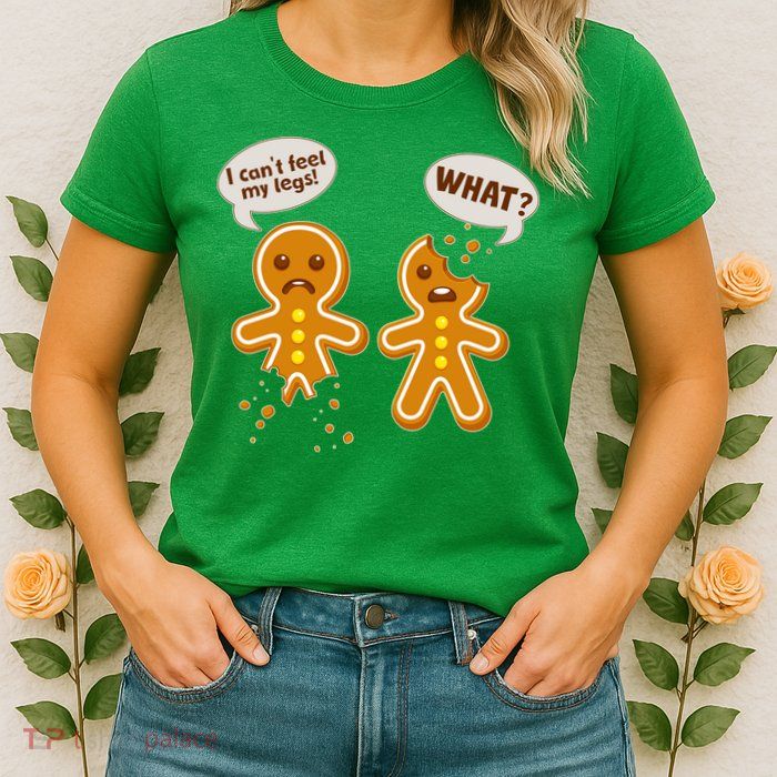 Funny Poor Gingerbread Christmas Cookies Womens T-Shirt