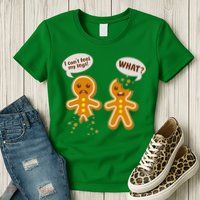 Funny Poor Gingerbread Christmas Cookies Womens T-Shirt