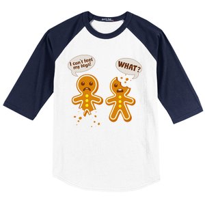 Funny Poor Gingerbread Christmas Cookies Baseball Sleeve Shirt