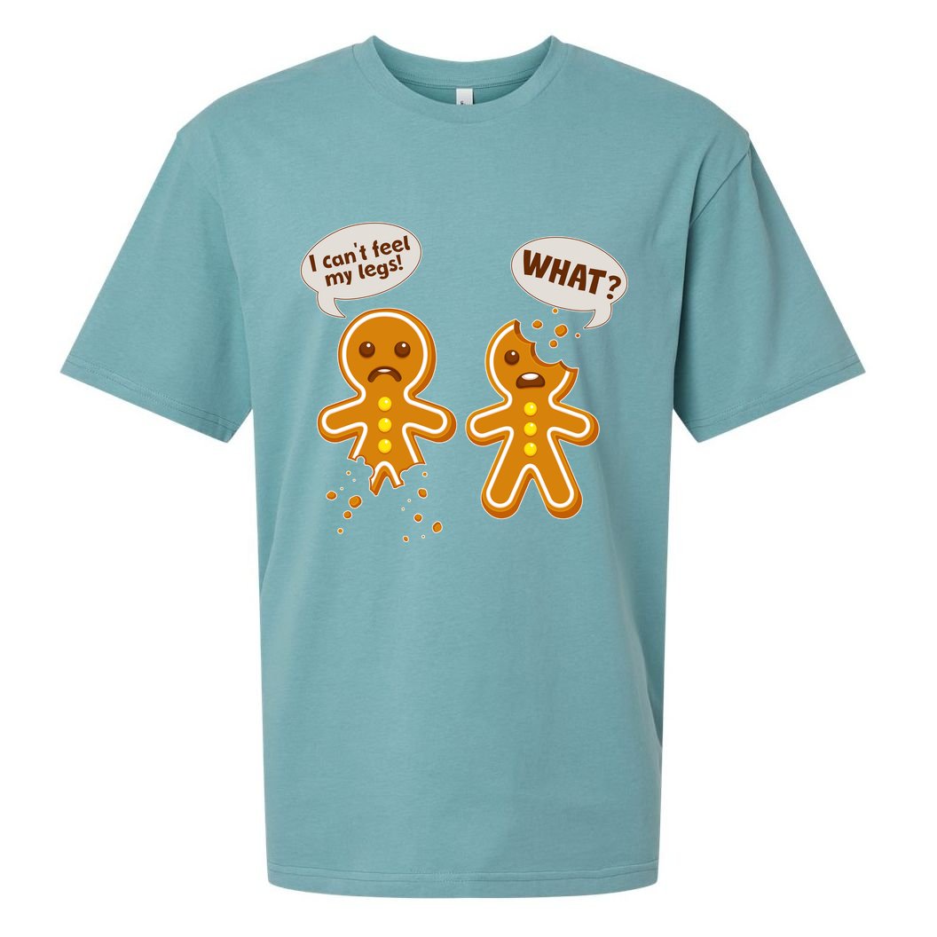Funny Poor Gingerbread Christmas Cookies Sueded Cloud Jersey T-Shirt