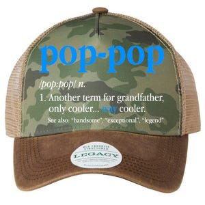 Funny Pop Pop Definition Cool Fathers Day Legacy Tie Dye Trucker Hat